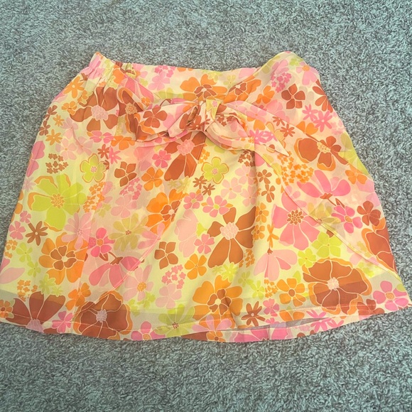Pink Lily Don’t Miss the Moment Floral Side Tie Skirt - Picture 4 of 10